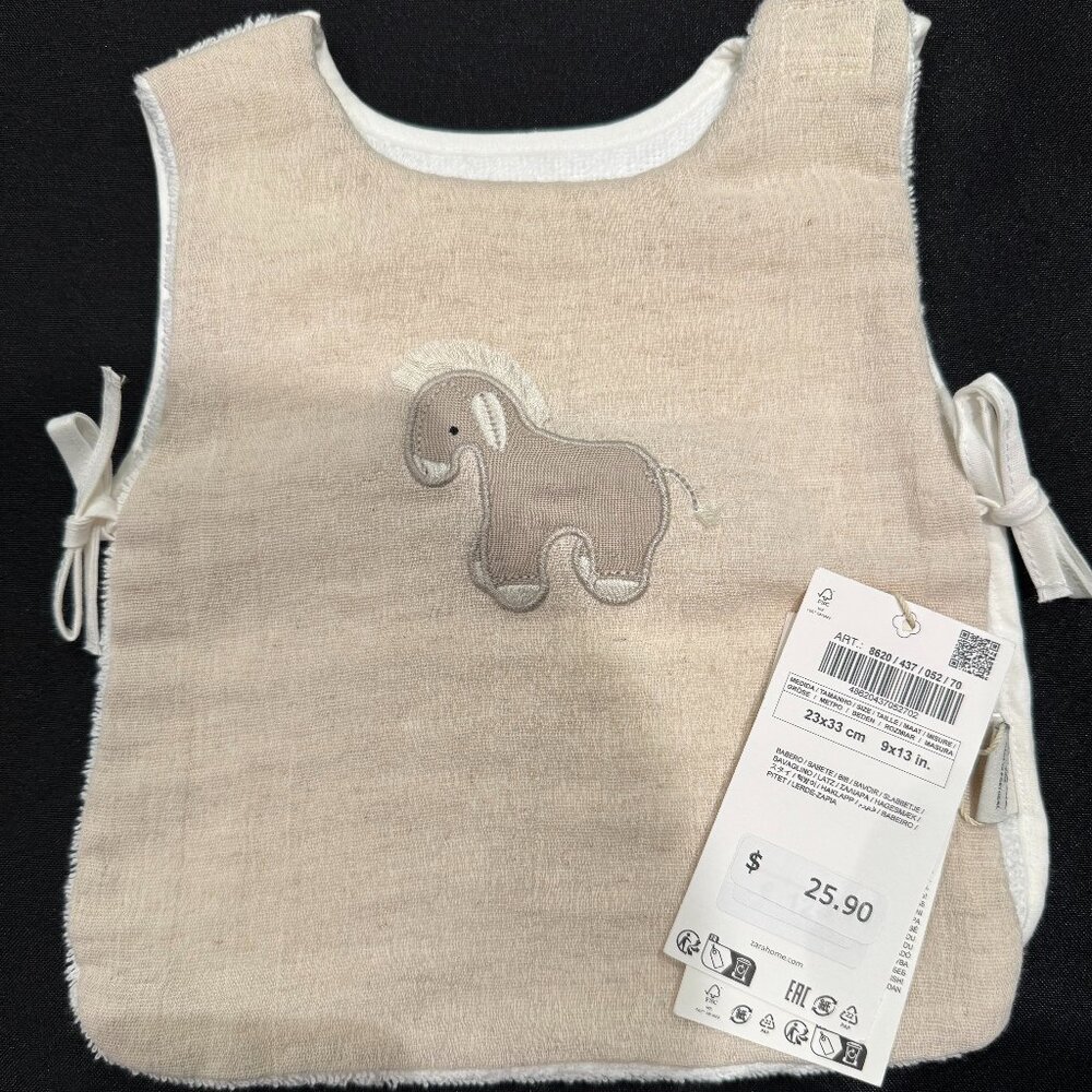children s donkey bib by ZARA